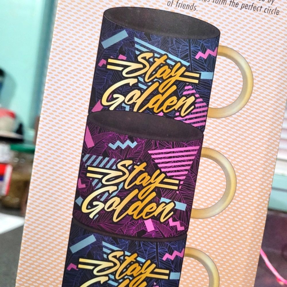 Golden Girls Stackable Mugs Collection, COFFEE MUGS SET, 80s 90s